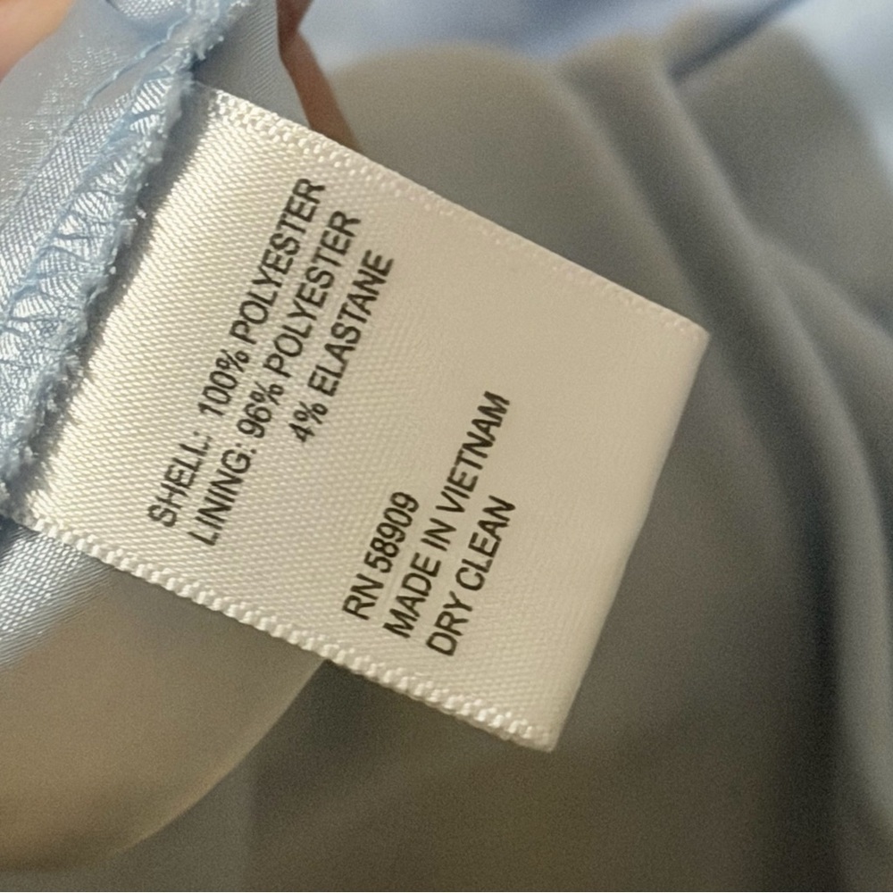 Alex Marie Sky Blue Tiered Maxi Dress with Tie Waist - Picture 11 of 11
